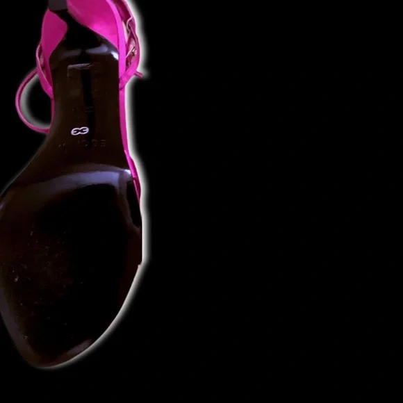 Vintage Escada Couture Diamanté Swarovski Crystal Silk Strappy Ankle Strap Heels - Picture 4 of 7